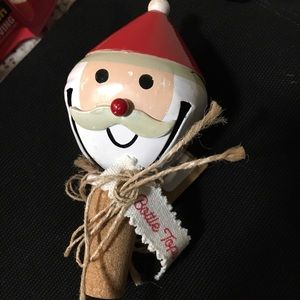 Christmas Santa Bell Bottle Topper NWT Box A